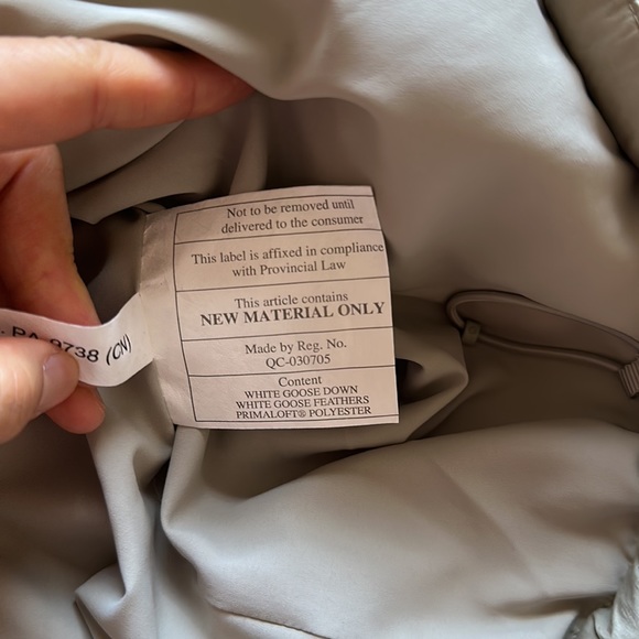 wunder puff jacket heathered raw linen size 4 lululemon nwt - Picture 8 of 16